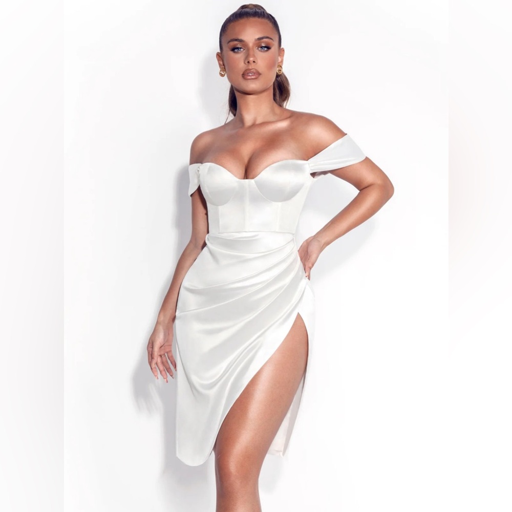 Miss Circle - Hedy Satin Corset Dress